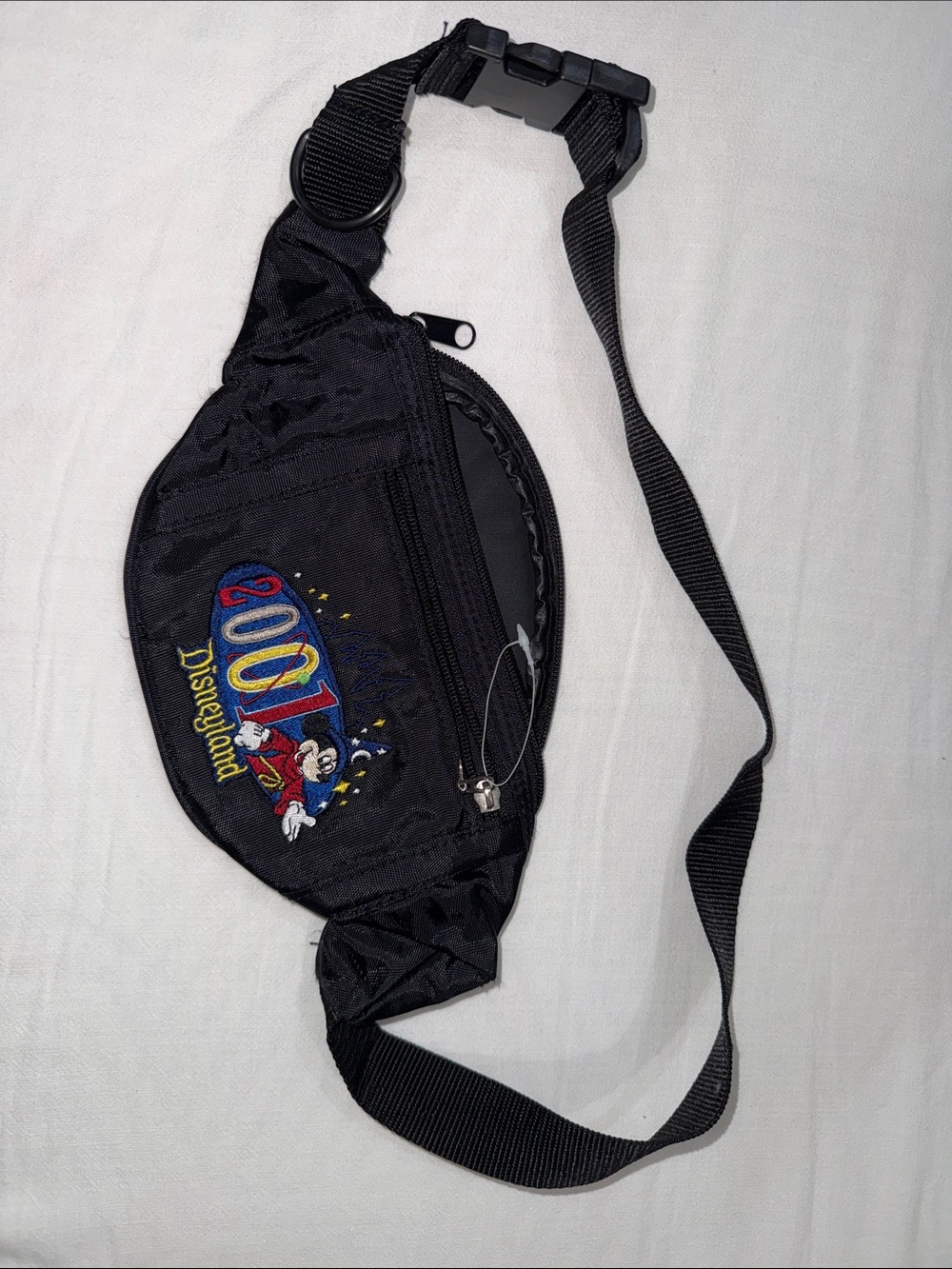 Vintage Disney Black 2001 Mickey Mouse Fanny Pack